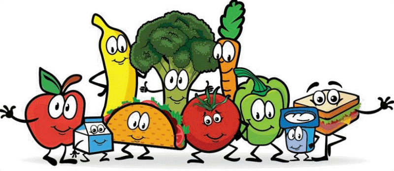 Cartoon Fruits and Veggies